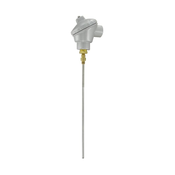 Weatherproof immersion temperature transmitter, 12in probe L